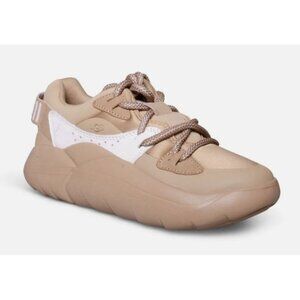 UGG Women's Sand/White LA Alto Cloud Lace Platform Fashion Sneaker Size 6